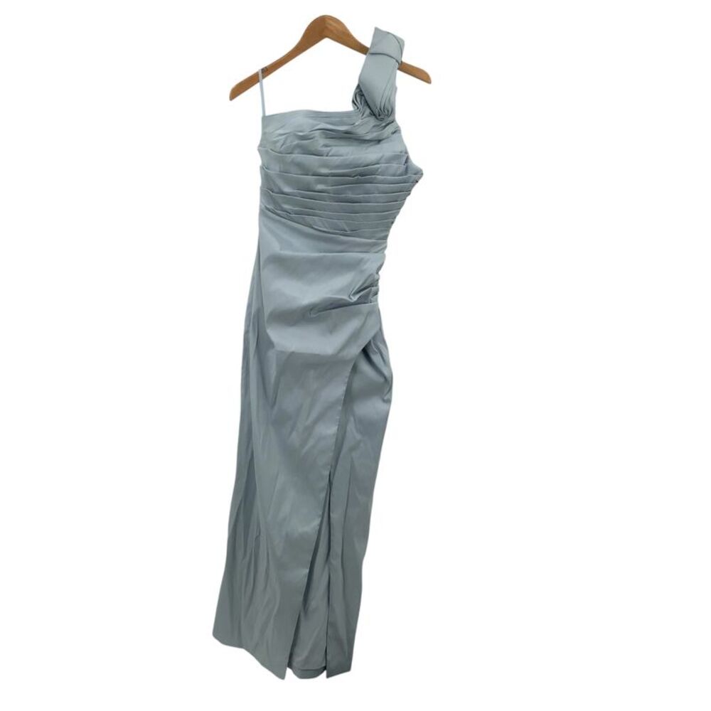 Rachel Gilbert Women Elegant One Shoulder Dress Blue 18